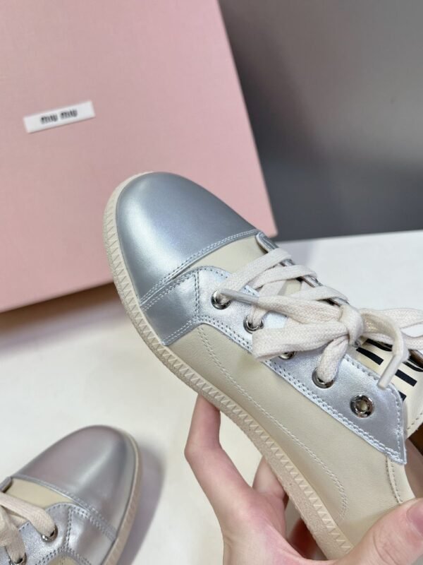 Miu Miu  Taekwondo Shoes Sneaker Silver Low