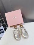 Miu Miu Taekwondo Shoes Sneaker Gold Low