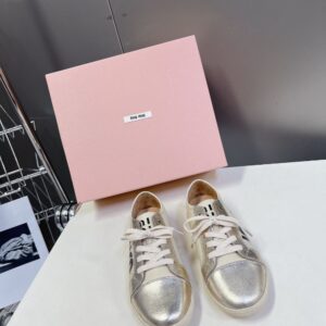 Miu Miu  Taekwondo Shoes Sneaker Gold Low