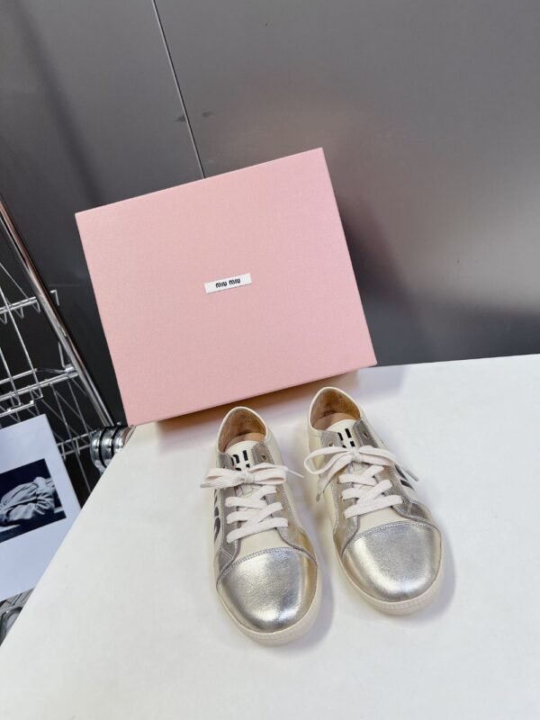 Miu Miu Taekwondo Shoes Sneaker Gold Low