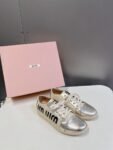 Miu Miu Taekwondo Shoes Sneaker Gold Low