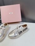 Miu Miu Taekwondo Shoes Sneaker Gold Low