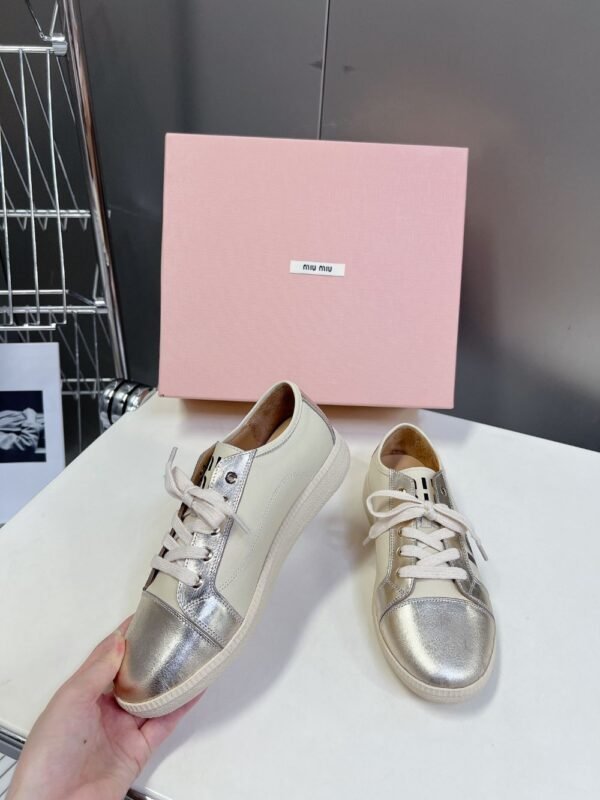 Miu Miu Taekwondo Shoes Sneaker Gold Low