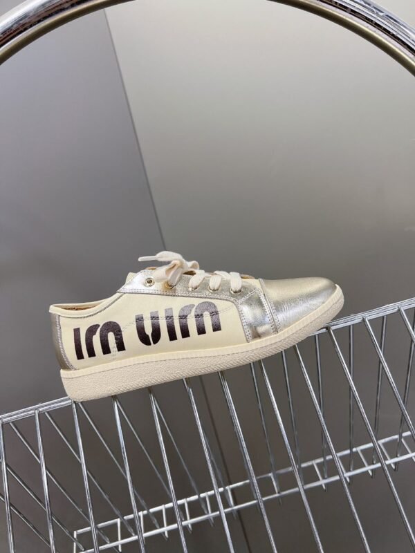 Miu Miu Taekwondo Shoes Sneaker Gold Low