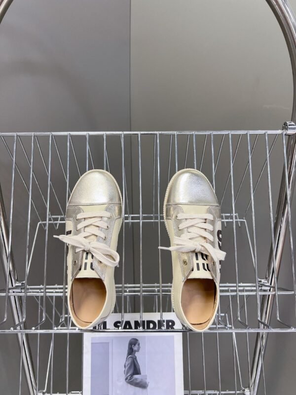 Miu Miu Taekwondo Shoes Sneaker Gold Low