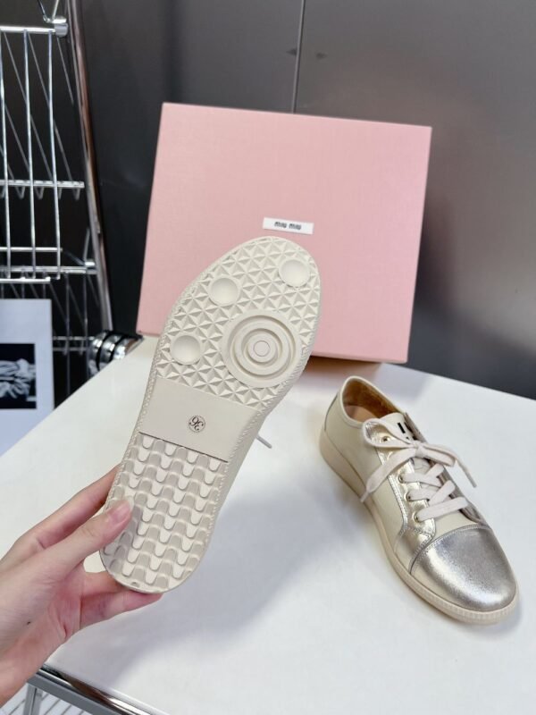 Miu Miu Taekwondo Shoes Sneaker Gold Low