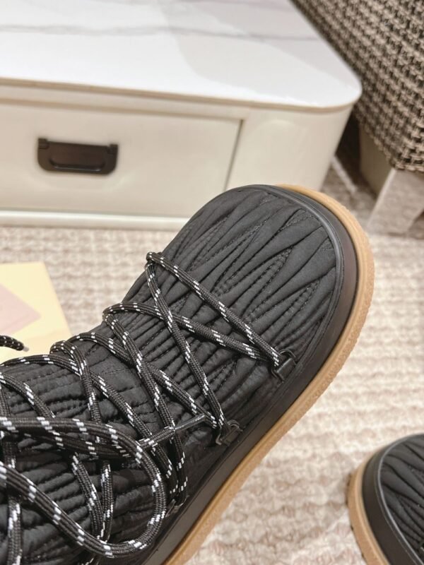 Miu Miu  Snow Long  Boots Down Wrinkles Black