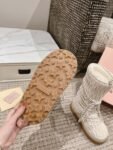Miu Miu  Snow  Boots Long Down Wrinkles Cream