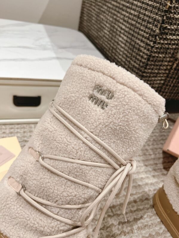 Miu Miu  Snow  Long Boots Down  Cream