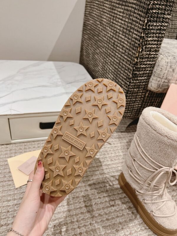 Miu Miu  Snow  Long Boots Down  Cream