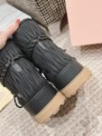 Miu Miu  Snow  Boots Down Wrinkles Black