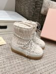 Miu Miu  Snow  Boots Down Wrinkles Cream