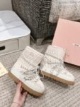 Miu Miu  Snow  Boots Down Wrinkles Cream