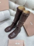 Miu Miu Rider Boots Winter Brown