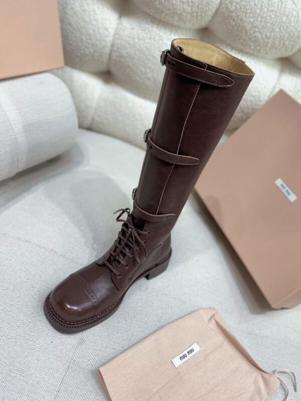 Miu Miu Rider Boots Winter Brown