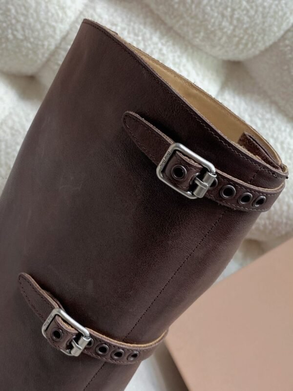 Miu Miu Rider Boots Winter Brown