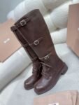 Miu Miu Rider Boots Winter Brown