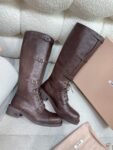 Miu Miu Rider Boots Winter Brown