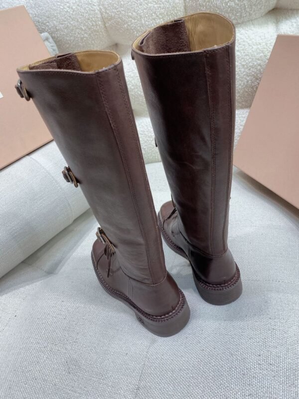 Miu Miu Rider Boots Winter Brown
