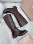 Miu Miu Rider Boots Winter Brown