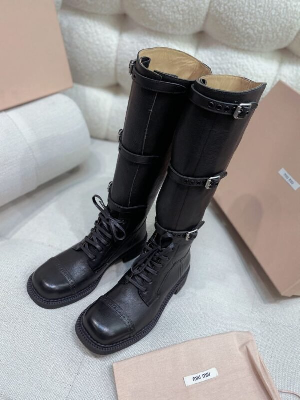 Miu Miu Rider Boots Winter Black