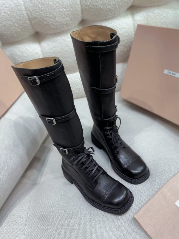 Miu Miu Rider Boots Winter Black