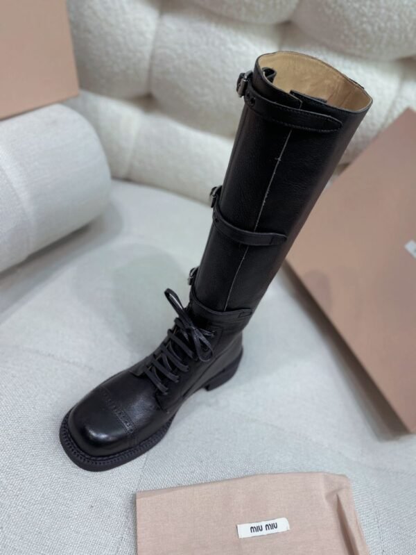 Miu Miu Rider Boots Winter Black