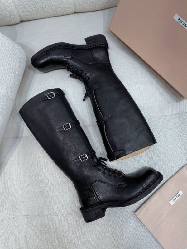 Miu Miu Rider Boots Winter Black