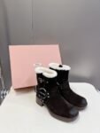 Miu Miu Boots Winter Dark Brown