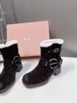 Miu Miu Boots Winter Dark Brown