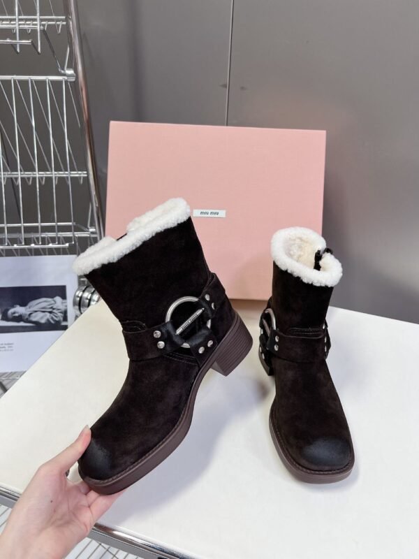 Miu Miu Boots Winter Dark Brown