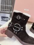 Miu Miu Boots Winter Dark Brown