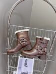 Miu Miu Boots Winter Leather Brown