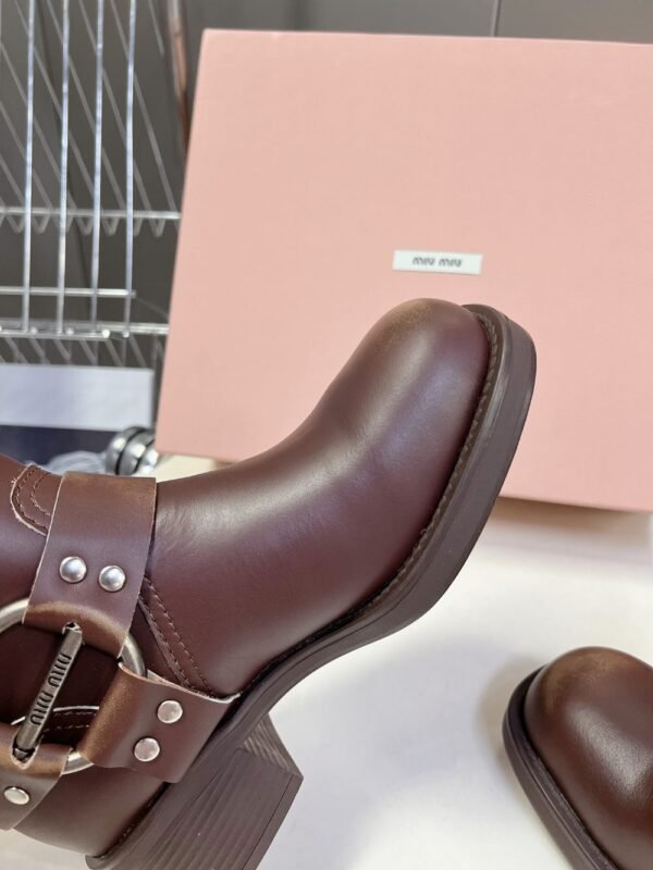 Miu Miu Boots Winter Leather Brown
