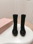 Miu Miu Vintage Motorcycle Boots Black