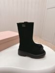 Miu Miu Vintage Motorcycle Boots Black