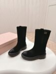Miu Miu Vintage Motorcycle Boots Black