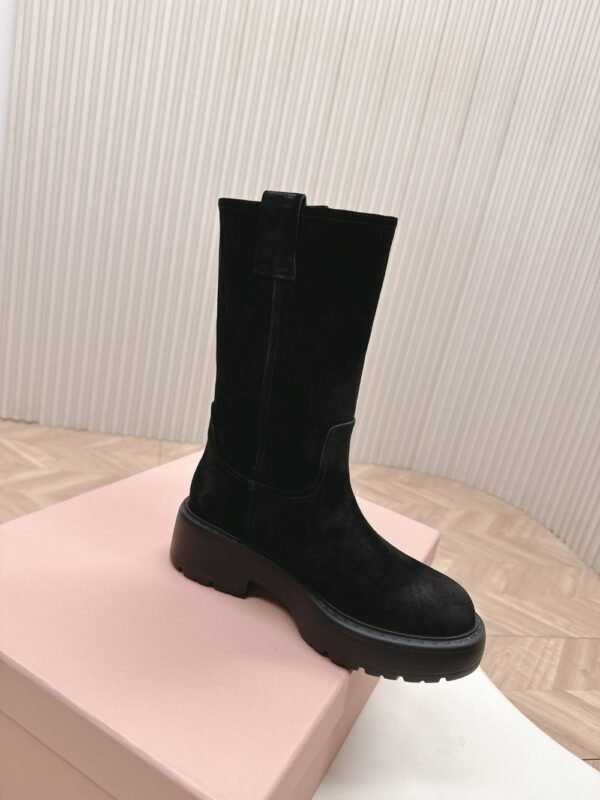 Miu Miu Vintage Motorcycle Boots Black