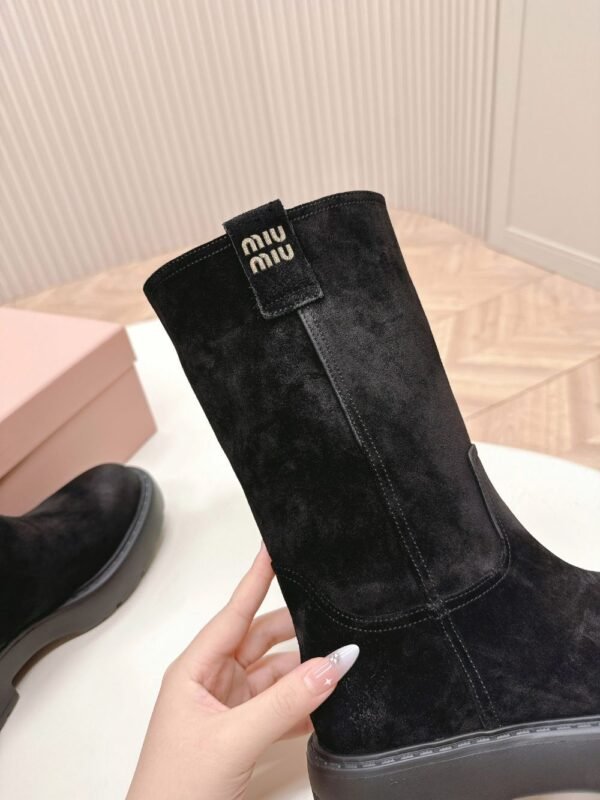 Miu Miu Vintage Motorcycle Boots Black