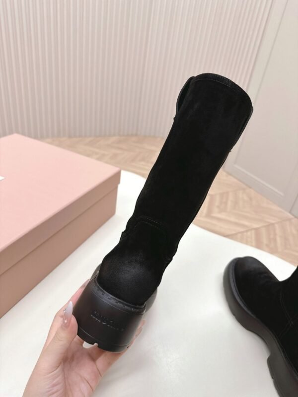 Miu Miu Vintage Motorcycle Boots Black