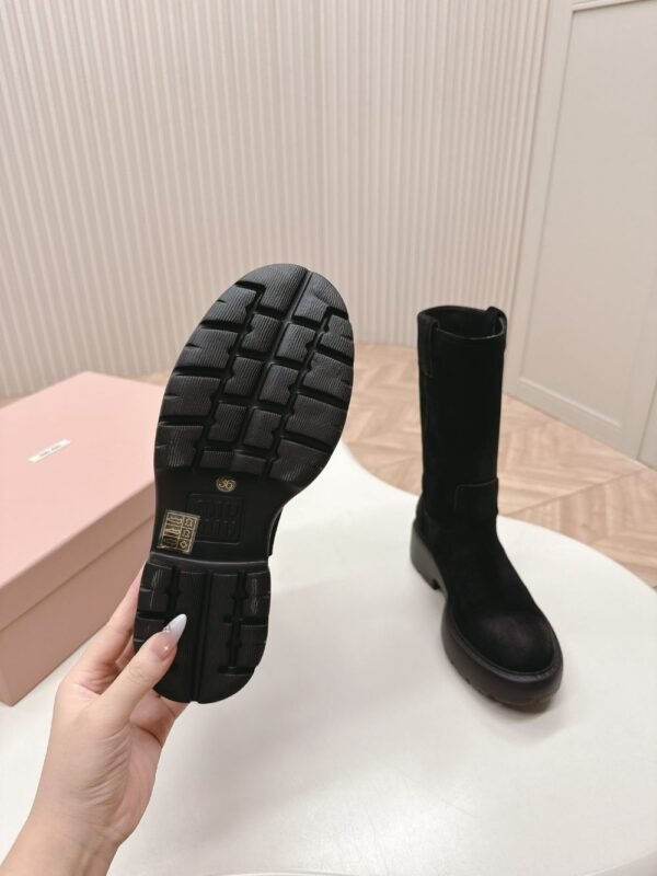 Miu Miu Vintage Motorcycle Boots Black