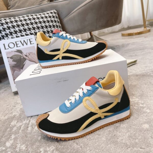 Loewe Sneaker 23ss   Grey Black Blue Yellow