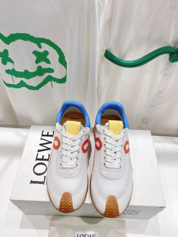Loewe Sneaker 23ss  White Orange Blue