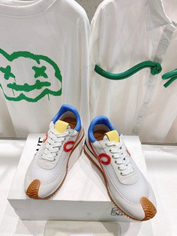 Loewe Sneaker 23ss  White Orange Blue
