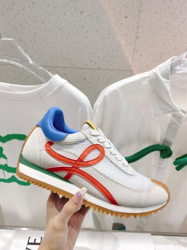 Loewe Sneaker 23ss  White Orange Blue