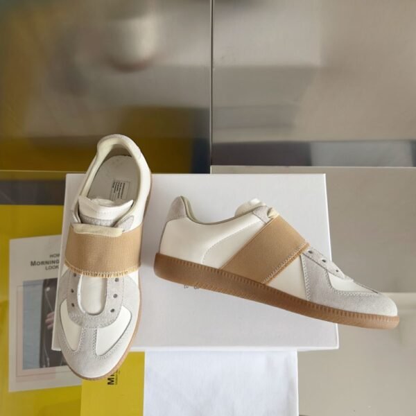 MM6 Sneaker GAT Silver White Camel Grey