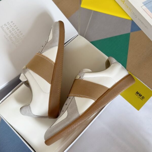 MM6 Sneaker GAT Silver White Camel Grey