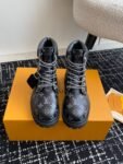 Louis Vuitton x Timberland Boots 24ss Black Logo