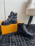Louis Vuitton x Timberland Boots 24ss Black Logo
