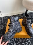 Louis Vuitton x Timberland Boots 24ss Black Logo